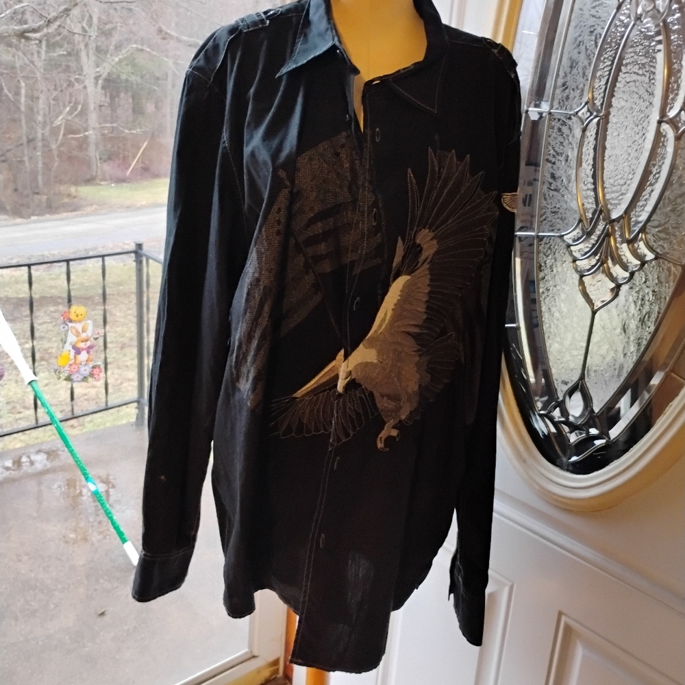 Men's Black Graphic Shirt I N C International Concepts